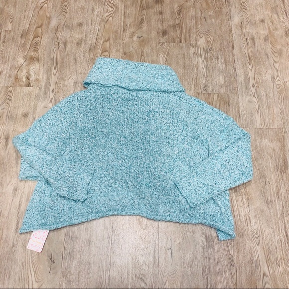 LAST SZ S! NWT Free People | BFF Sweater Aqua Star - Picture 13 of 14